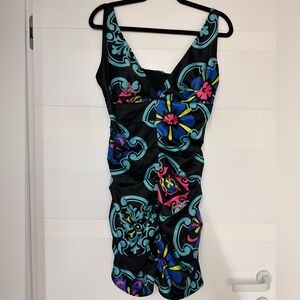 Black Floral-Print Summer Dress